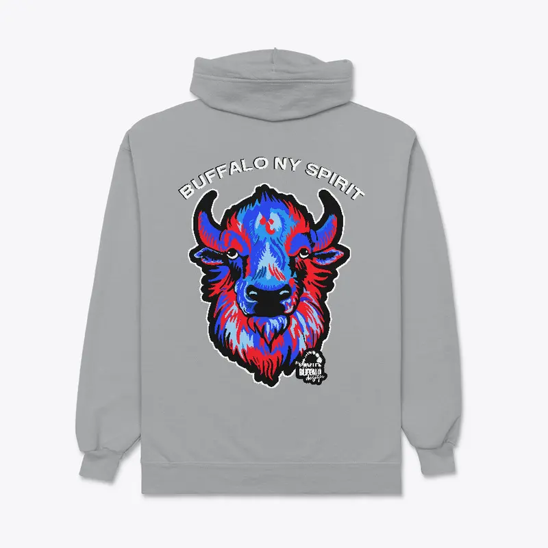 Buffalo NY Spirit Zipper Hoodie